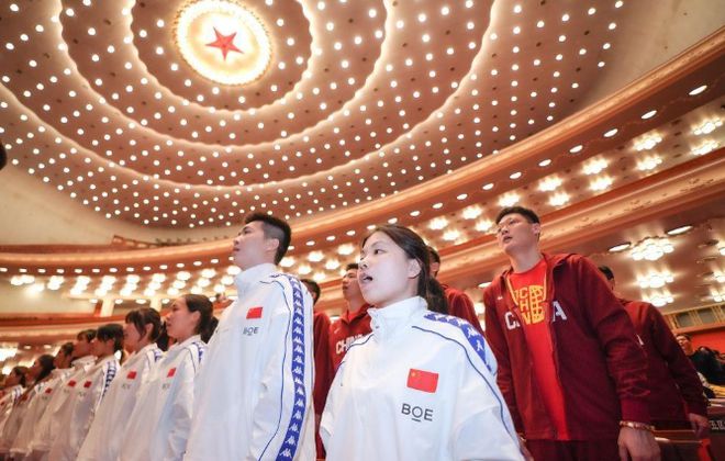 第33届奥运会中国体育代表团报告会在京举行(图3)
