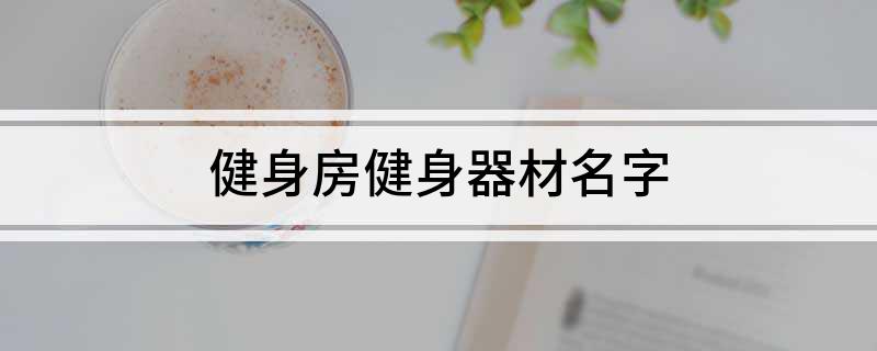 健身房健身器材名字(图1)