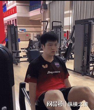 樊振东在健身房练力量练得如此丝滑